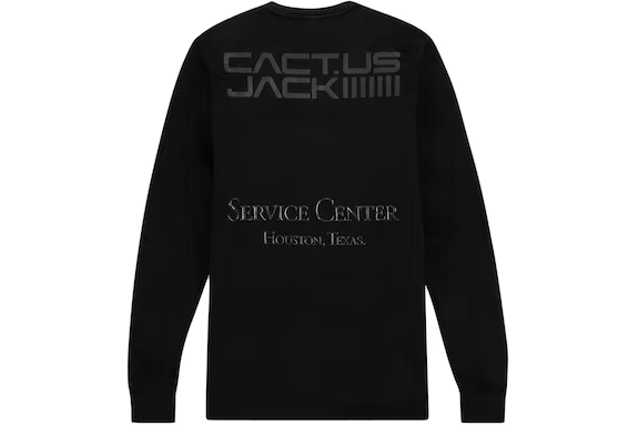 Travis Scott CACT.US CORP x Nike U NRG BH L/S T-shirt Black THE GARDEN