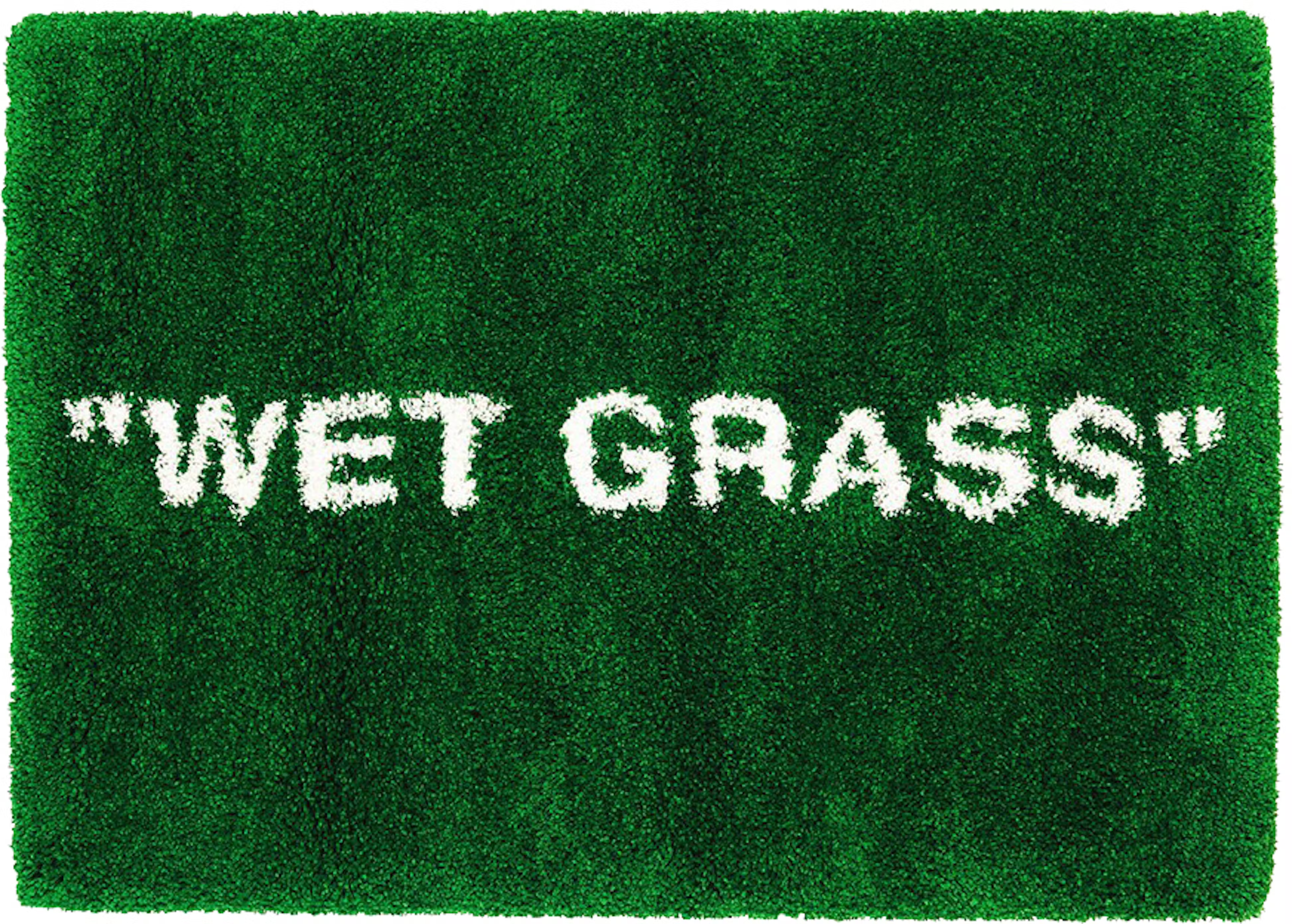 Virgil Abloh x IKEA MARKERAD &quot;WET GRASS&quot; Rug 195x132 CM Green THE GARDEN