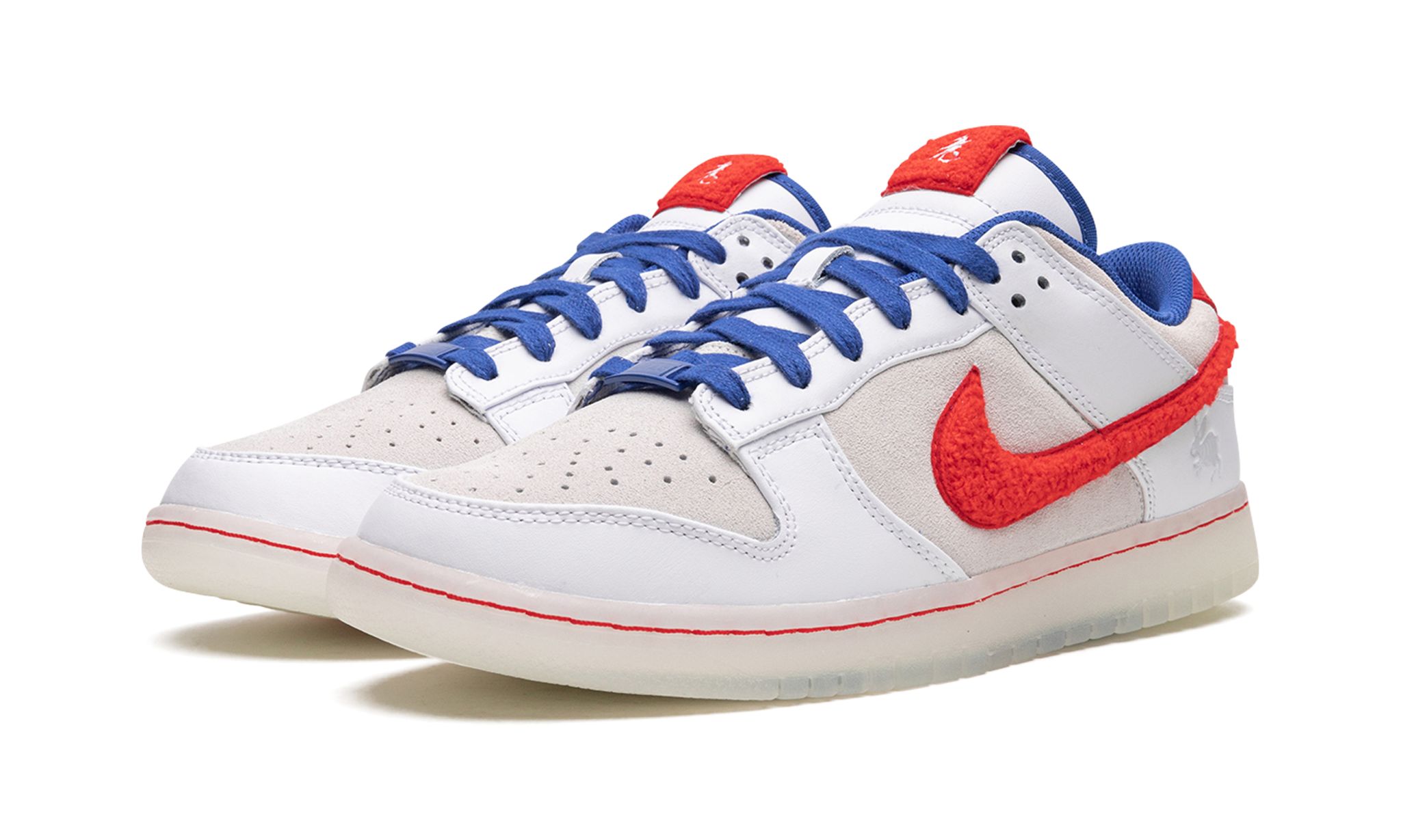Nike Dunk Low Retro PRM Year of the Rabbit White Crimson Varsity Royal